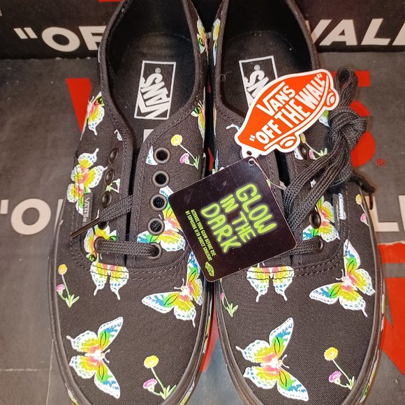 Vans Men's 7/W8.5 Authentic Stacked Morph Blackout Glow In The Dark VN0A4BVO1OJ - Picture 10 of 15